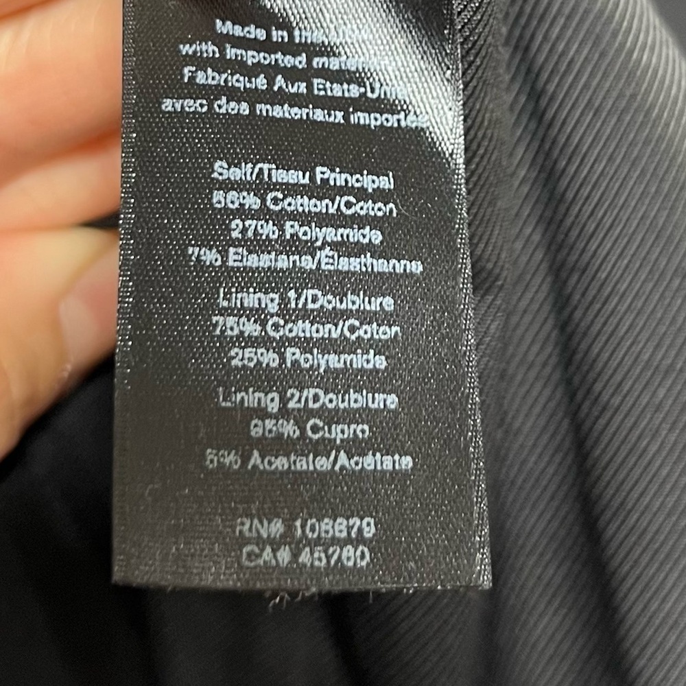 Rag & Bone Black Twill Blazer Double Breasted Buttons - Picture 9 of 9